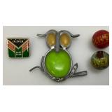 Misc. Vintage Items Including Marbles Steel Ball Bearings And More