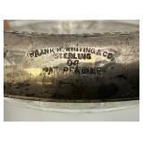 Vintage Frank M. Whiting Co. Sterling Silver And Glass Coaster Set Of 6