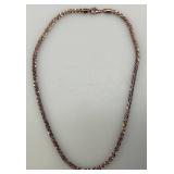 Milor Rosetone Marked Milor  925 Italy Necklace 18" With Case 19.08 Grams