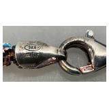 Milor Rosetone Marked Milor  925 Italy Necklace 20" With Case 24.57 Grams