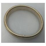 925 Marked Sterling Silver Stretch Bracelet With Original Packaging 32.84 Grams