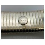925 Marked Sterling Silver Stretch Bracelet With Original Packaging 32.84 Grams