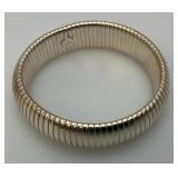 925 Marked Sterling Silver Stretch Bracelet With Original Packaging 32.84 Grams