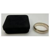 925 Marked Sterling Silver Stretch Bracelet With Original Packaging 32.70 Grams