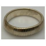 925 Marked Sterling Silver Stretch Bracelet With Original Packaging 32.70 Grams