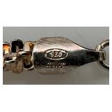 Milor Rosetone Marked Milor  925 Italy Necklace 20" With Case 24.27 Grams