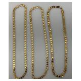 Misc. JH Brand Goldtone Necklaces 24"
