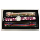 Vintage P.O.V. Watch With Changeable Bands In Original Box (New Old Stock)