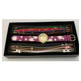 Vintage P.O.V. Watch With Changeable Bands In Original Box (New Old Stock)