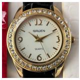 Vintage Gruen Womens Watch With Changeable Bands And Bezels In Original Box (New Old Stock)