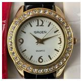 Vintage Gruen Womens Watch With Changeable Bands And Bezels In Original Box (New Old Stock)