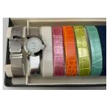 Vintage Gossip  Womens Watch With Changeable Bands In Original Box (New Old Stock)