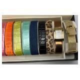 Vintage Gossip  Womens Watch With Changeable Bands In Original Box (New Old Stock)