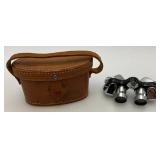 Vintage Miniature Corona 6x15 Binoculars With Case & Bushnell Sportview 7x35 Binoculars