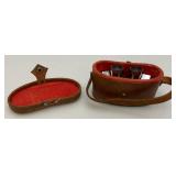 Vintage Miniature Corona 6x15 Binoculars With Case & Bushnell Sportview 7x35 Binoculars