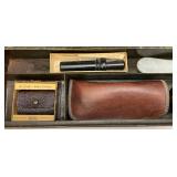 Antique Metal Tackle Box With Antique Wooden Lures And More