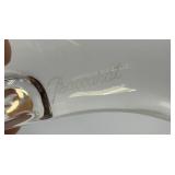 Pair Of Baccarat Crystal Dolphins (One With Chip On Tip Of Fin)