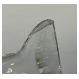 Pair Of Baccarat Crystal Dolphins (One With Chip On Tip Of Fin)