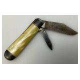 Misc. Vintage Collectible Items Including Gilbert Travel Clock, Pens, Pocket Knives And More