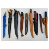 Misc. Fillet Knives Including Ipco Sweden, Kershaw And More