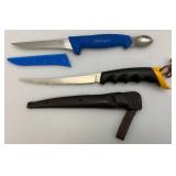 Misc. Fillet Knives Including Ipco Sweden, Kershaw And More