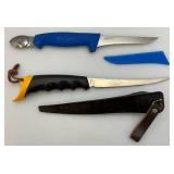 Misc. Fillet Knives Including Ipco Sweden, Kershaw And More