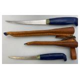 Misc. Fillet Knives Including Ipco Sweden, Kershaw And More