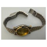 Reprduction Zgucci Watch And 925 Cubic Zirconia Necklace And Earring Set