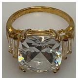 Reprduction Zgucci Watch And 925 Cubic Zirconia Necklace And Earring Set