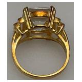 Reprduction Zgucci Watch And 925 Cubic Zirconia Necklace And Earring Set