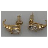 Reprduction Zgucci Watch And 925 Cubic Zirconia Necklace And Earring Set