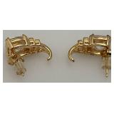 Reprduction Zgucci Watch And 925 Cubic Zirconia Necklace And Earring Set