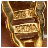 Reprduction Zgucci Watch And 925 Cubic Zirconia Necklace And Earring Set