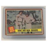 1962 Topps Babe As A Boy, Babe Joins The Yanks And Babe And Manager Huggins Baseball Cards
