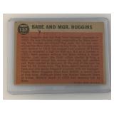 1962 Topps Babe As A Boy, Babe Joins The Yanks And Babe And Manager Huggins Baseball Cards