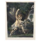 Misc. Vintage Items Including Gnome Cookie Jar, Etching And More