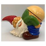 Misc. Vintage Items Including Gnome Cookie Jar, Etching And More