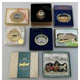 Misc. Vintage Collectible Ornate Metal Christmas Ornaments