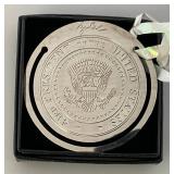 Misc. Vintage Collectible Ornate Metal Presidential Christmas Ornaments