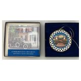 Misc. Vintage Collectible Ornate Metal Presidential Christmas Ornaments