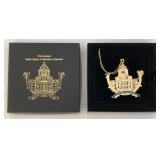 Misc. Vintage Collectible Ornate Metal Presidential Christmas Ornaments