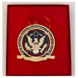 Misc. Vintage Collectible Ornate Metal Presidential Christmas Ornaments