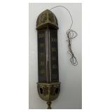 Vintage Three Sided Ornate Outdoor Thermometer 7 1/4"