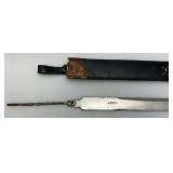 Vintage Stainless PAKISTAN Sword Blade And Sheath (Needs Handle) 29 1/2"