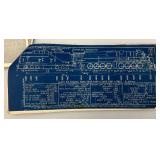 Vintage 1958 Index Steam Locomotive Blue Prints And More