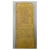 Vintage 1958 Index Steam Locomotive Blue Prints And More