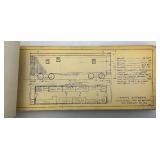 Vintage 1958 Index Steam Locomotive Blue Prints And More
