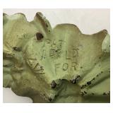 Antique Heavy Cast Iron Floral Curtain Hold Backs