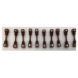 Exquisite Large Group Of Wooden Oriental Chop Sticks With Ornate Wooden Box With Mother Of Pearl In lays