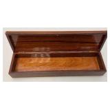 Exquisite Large Group Of Wooden Oriental Chop Sticks With Ornate Wooden Box With Mother Of Pearl In lays